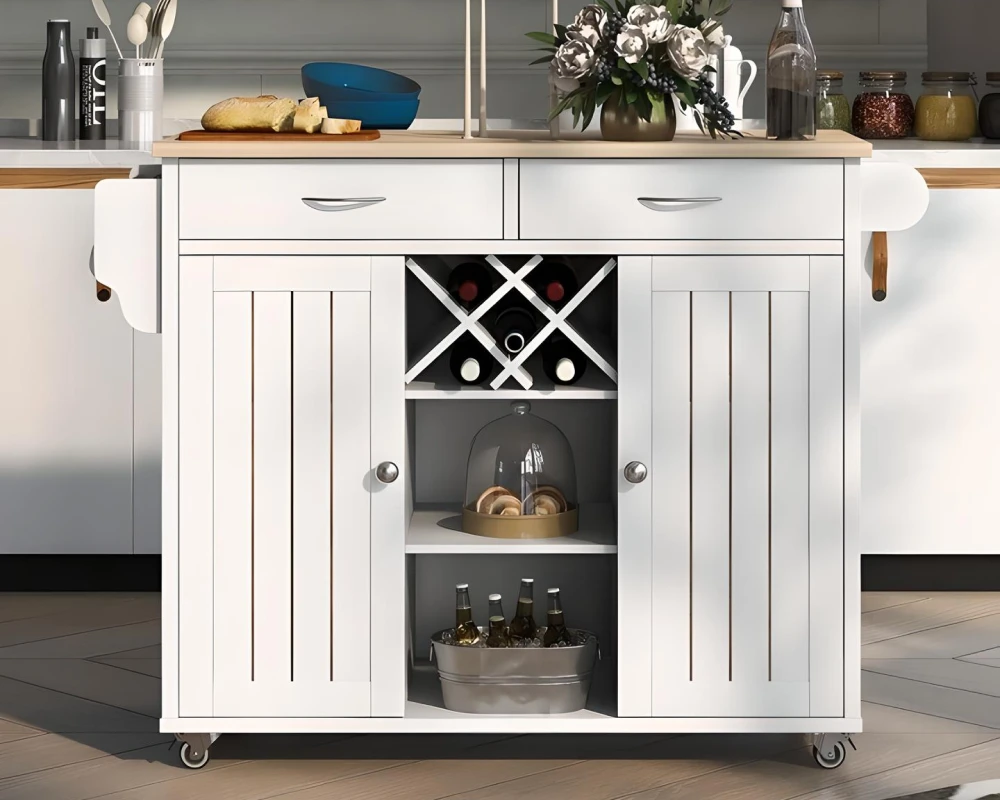 kitchen island table with storage